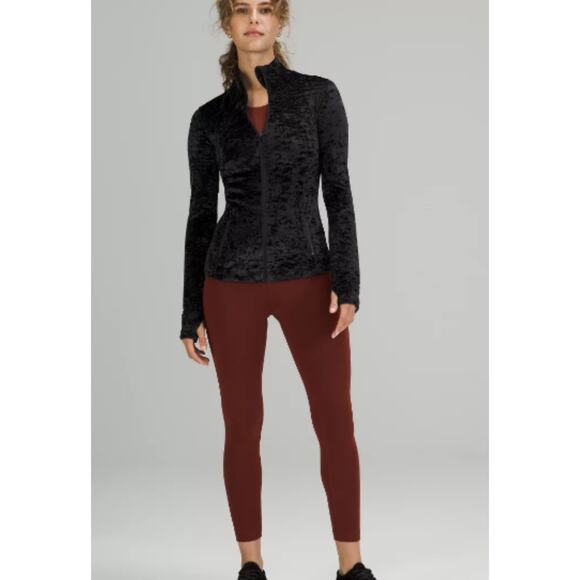 Lululemon Women's Define Velour Jacket 4 Black Full Zip Athleisure - Picture 13 of 13